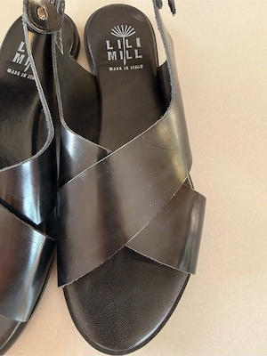 leder sandalen schwarz  Bild 2