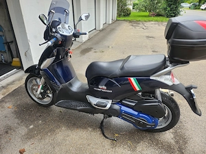 Verkaufe garagengepflegte Aprillia scarabäus 500ie Bild 4
