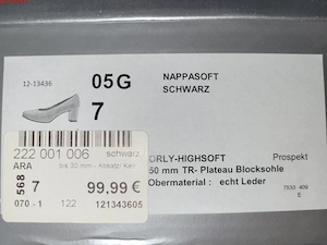 Nappalederschuhe Gr.7 schwarz Bild 3