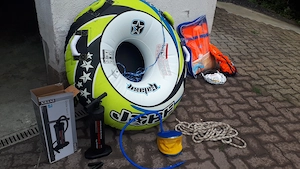 Wakebord SchwimmwestenZubehör Schwimmreifen mit SeilNeuwertig Bild 4