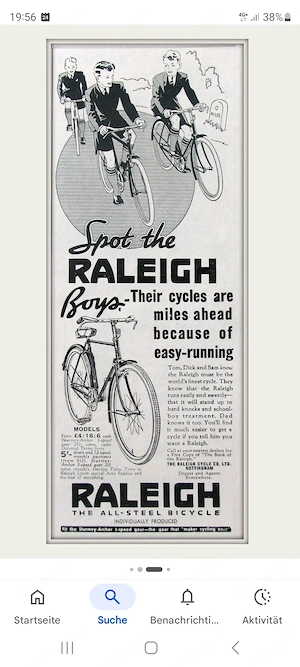Edles Waffenrad RALEIGH aus Nottingham zu verkaufen! Bild 3