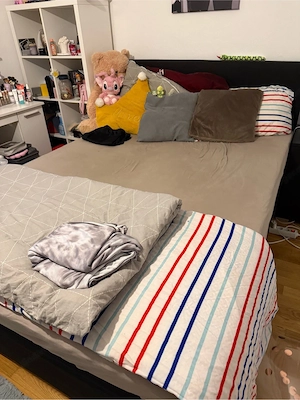 Bockspringbett 140x200 Schwarz Bild 3