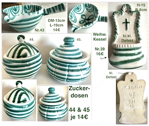 Gmundner Keramik grün geflammt ab 6  Bild 4