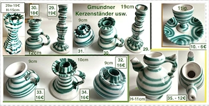 Gmundner Keramik grün geflammt ab 6  Bild 10