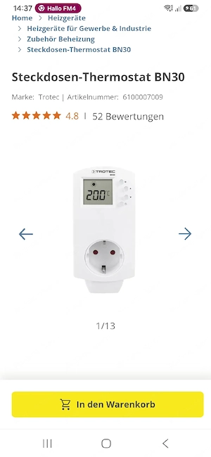 Infrarotheizung für 3-4 Zimmer, mit Thermostat, Zeitschaltung u Verbrauchmonitoring Bild 4