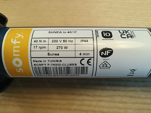 Somfy Sunea io 40 17 Funk-Rohrmotor 40 Nm inkl. Situo io Fernbedienung   Top Zustand  Preis VHB Bild 2