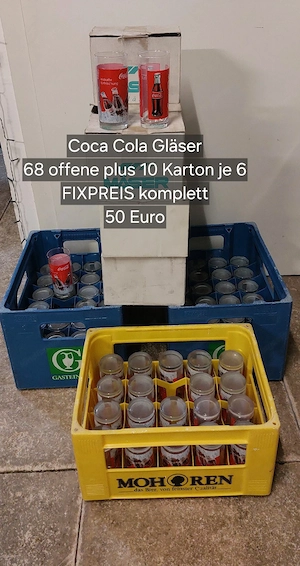 versch.Konvolut Cola Pepsi Gläser Bild 2
