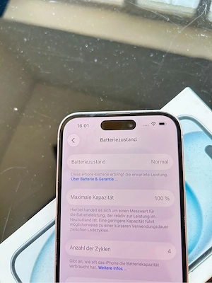 iPhone 15 100 % Akkuleistung Bild 4