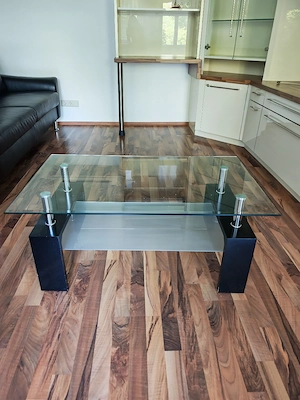 Ledersofa - sehr gepflegt   Couchtisch kostenlos Bild 4