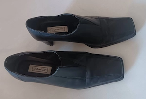 Janet-D. Echtleder-Pumps - fast neu & moderater Absatz Bild 3