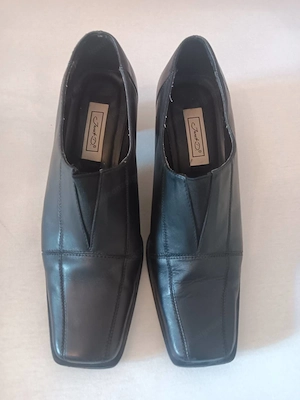 Janet-D. Echtleder-Pumps - fast neu & moderater Absatz Bild 2