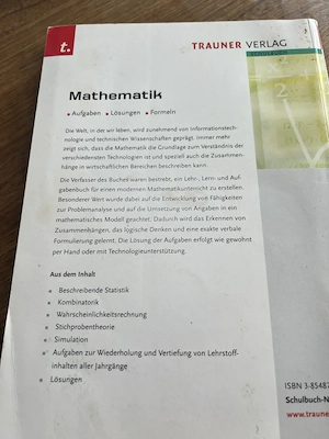 Mathematik III Trauner Verlag Schulbuch HAK LW Bild 4
