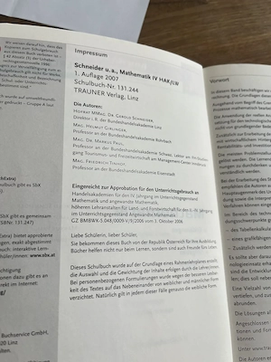 Mathematik IV Trauner Verlag Schulbuch Bild 3