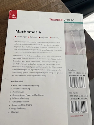 Mathematik IV Trauner Verlag Schulbuch Bild 2