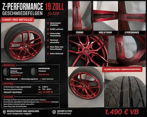 Z-Performance Alufelgen 19 Zoll (LK 5x120) Candy Red Metallic Bild 6