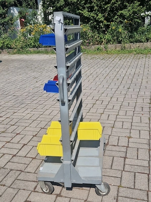 Schraubenwagen Ablage Werkzeug Wagen für Fächer Bild 2