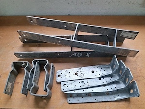 10 Stück Pfostenträgeranker  ,H Anker Stück 3.00