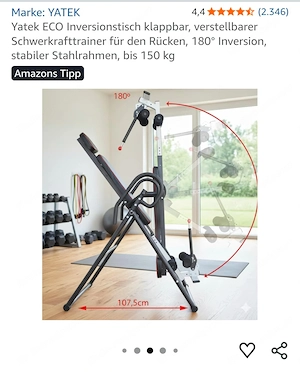 Inversionstisch klappbar Bild 3