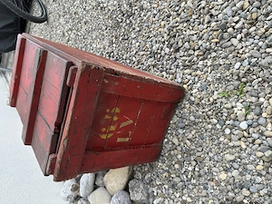 Shell Kanister, Vorkrieg, Transportkiste, Oldtimer,  Bild 2