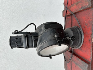 Eisenbahn Lampe Petroleum, umgebaut auf elektrisch Bild 2