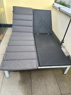Doppelliege mit Auflagen Bild 2