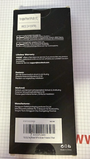Iphone 16 pro inkl. Torras Schutzhülle und Folie mit Blickschutz Bild 8