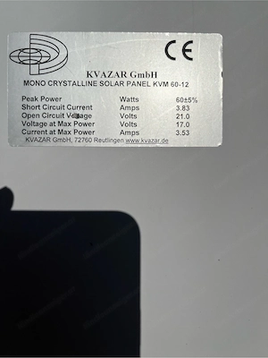 Photovoltaikmodule 60W