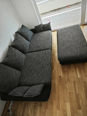 Couch mit Hocker Gebraucht wie Sehr guter Zustand  Bild 2