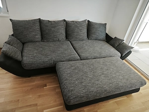 Couch mit Hocker Gebraucht wie Sehr guter Zustand 