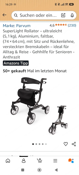 SuperLight Rollator   ultraleicht