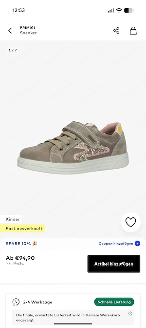 Verkaufe neuen Klein Kinder Schuh Primigi Größe 29 Bild 2