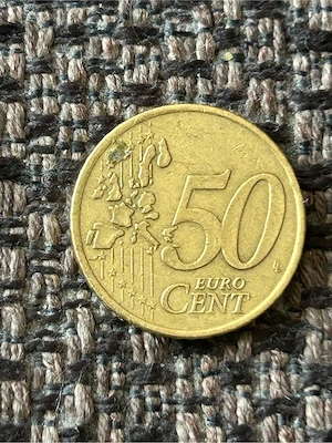 50 Cent Umlaufmünze Griechenland 2002 Bild 2