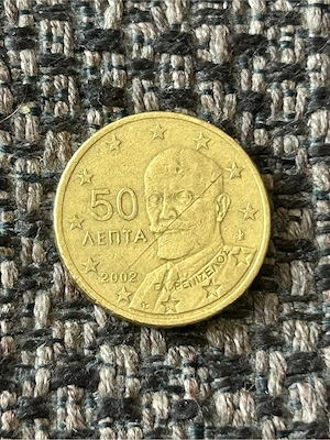 50 Cent Umlaufmünze Griechenland 2002