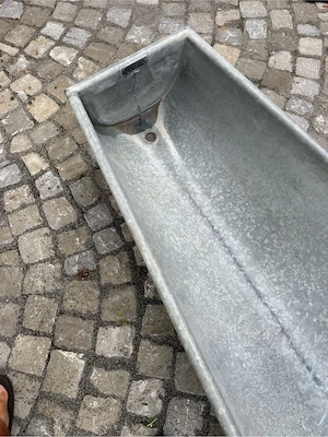 Antike Blechwanne Deko Bild 4