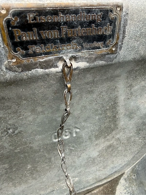 Antike Blechwanne Deko Bild 3