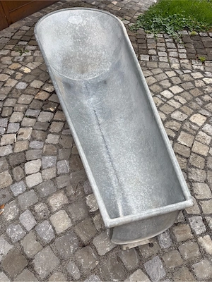 Antike Blechwanne Deko Bild 5