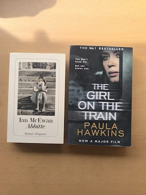 Abbitte - Ian McEwan   The girl on the train - Paula Hawkins Bild 2