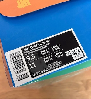 Nike Air Force 1 Low SP x Undefeated  Multi Patent  Bild 8