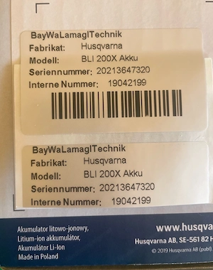 Husqvarna BLI200X Akku, wenig gebraucht! Bild 4
