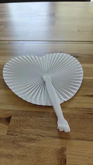 Fächer in Herzform