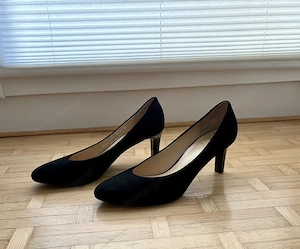 Damen Schuhe Högl - Pumps - schwarz Wildleder - Größe 40 Bild 2