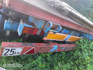 Plattform Anhänger Ballenwagen Stahlbrücke Bild 6
