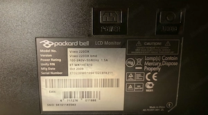 Monitor Packard Bell Viseo 220 DX Bild 3