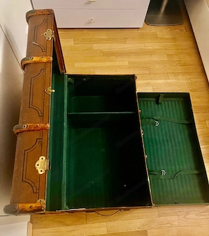 Antiker Übersee-Reisekoffer aus den Goldenen 20ern - Vin Bild 5