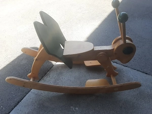 Schaukel aus Massivholz, vom Holzhandwerker individuell gefertigt Bild 3
