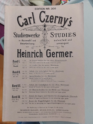 Notenbuch Carl CZERNY