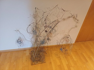 Drahtskulptur, Deko, Draht, Garten, Skulptur, Kunst, Plastik, Objekt Bild 2