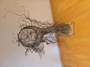 Drahtskulptur, Deko, Möbel, Draht, Kunst, Plastik, Skulptur Bild 2