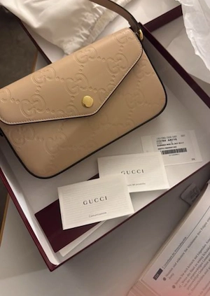 Original Gucci W-mini Bag Schultertasche (Leder)-Inkl.ovp Bild 4