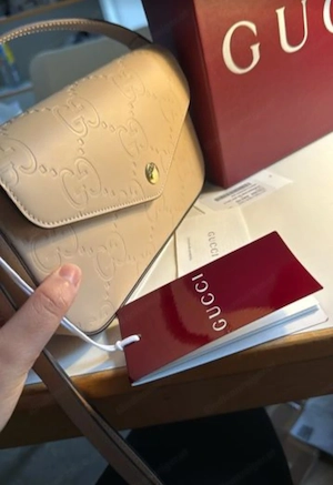 Original Gucci W-mini Bag Schultertasche (Leder)-Inkl.ovp Bild 3